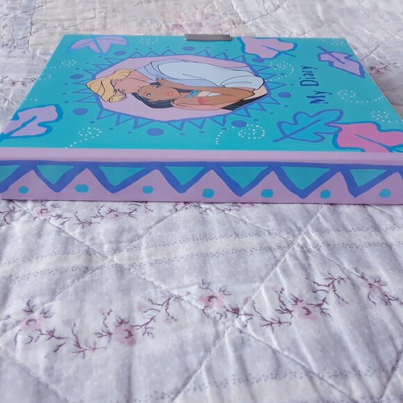 Rare Vintage 90s Hallmark Disney's Pocahontas Lock Diary - Picture 5 of 10